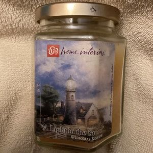 Home Interiors “A Light in The Storm” candle Thomas Kinkade
